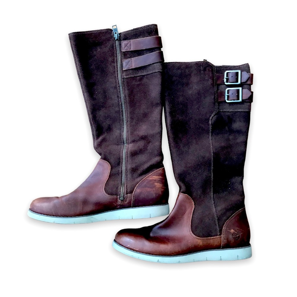 Timberland brown leather boots size 8.5